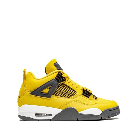 NIKE AIR JORDAN 4 Retro Lightning 2021 Tour Yellow Dark Blue Grey Sz 12 main image 5